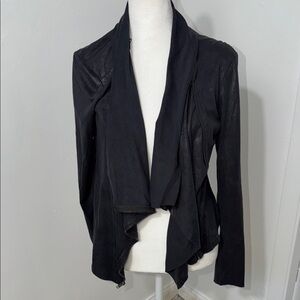 Women's Black Drape Jacket